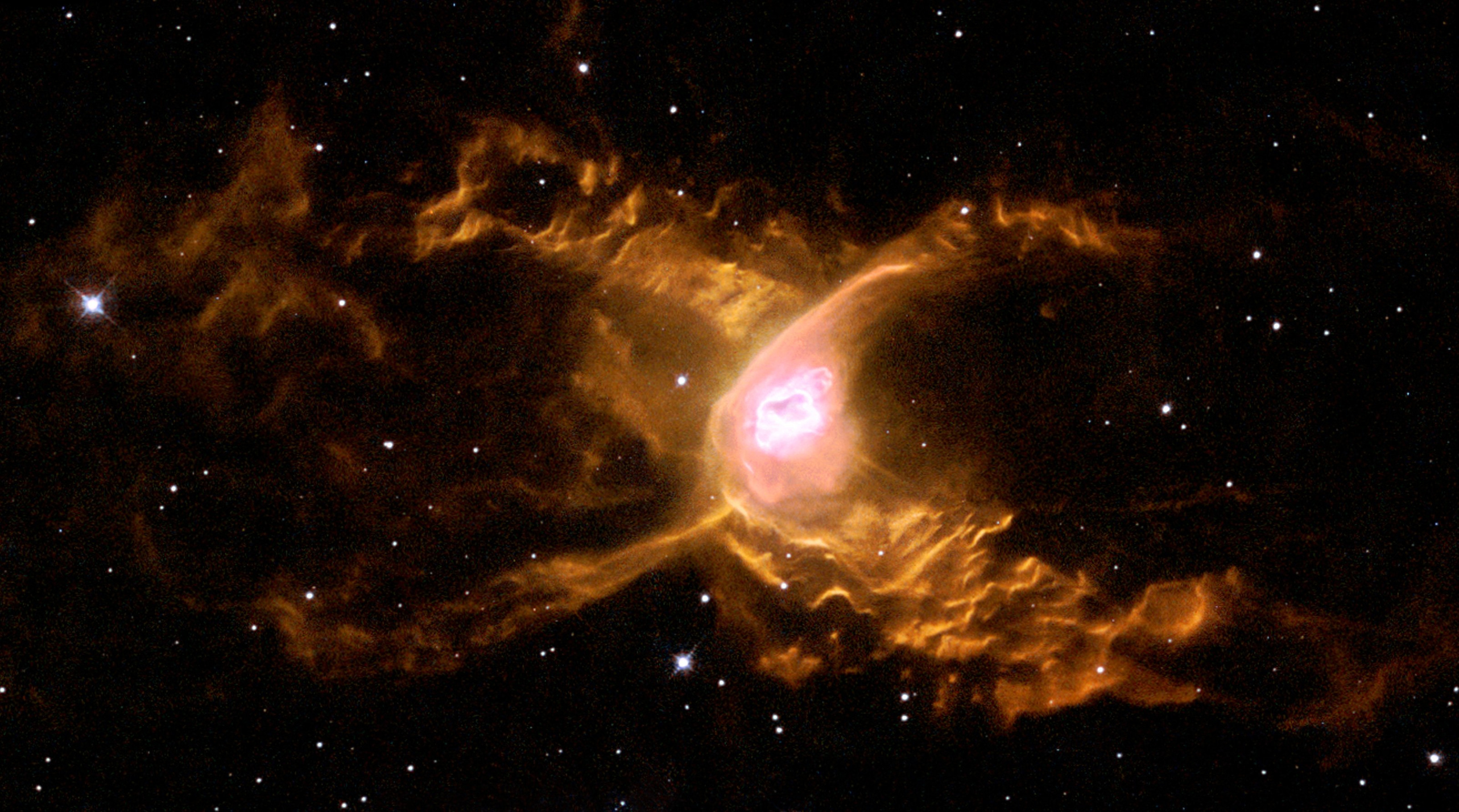 Red Spider Nebula and Stars in the galaxy